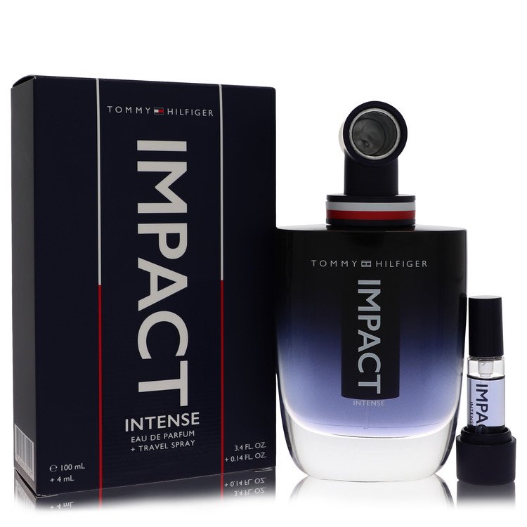 Tommy Hilfiger Impact Intense by Tommy Hilfiger Eau De Parfum Spray + 0.14 Travel Spray 3.4 oz Tommy Hilfiger Impact Intense by Tommy Hilfiger Eau De Parfum Spray + 0.14 Travel Spray 3.4 oz